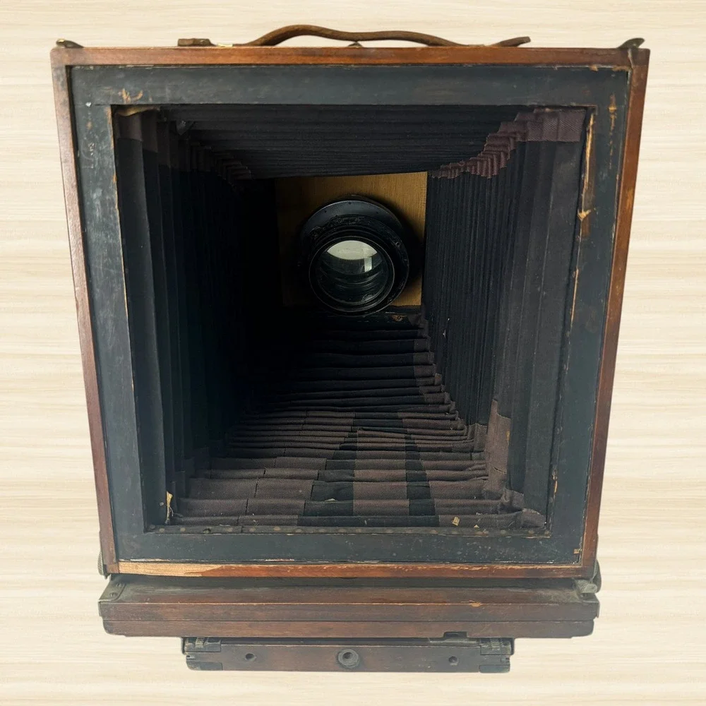Gundlach 8x10 View Camera Wollensak Velostigmat 12in F4.5 Antique Wood